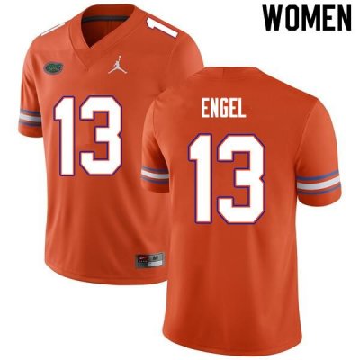 Women's Florida Gators #13 Kyle Engel NCAA Nike Orange Authentic Stitched College Football Jersey TRO2762UL